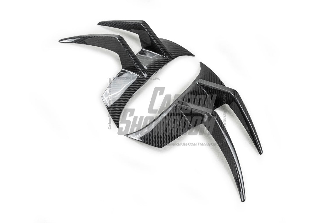 Mercedes Benz AMG GTR C190 2017 2018 2019 2020 2021 with Aftermarket Parts - Front Canards Pre-preg Carbon Fiber from Aero Republic