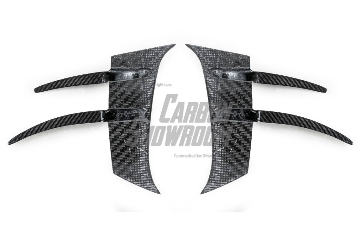 Mercedes Benz AMG GTR C190 2017 2018 2019 2020 2021 with Aftermarket Parts - Front Canards Pre-preg Carbon Fiber from Aero Republic
