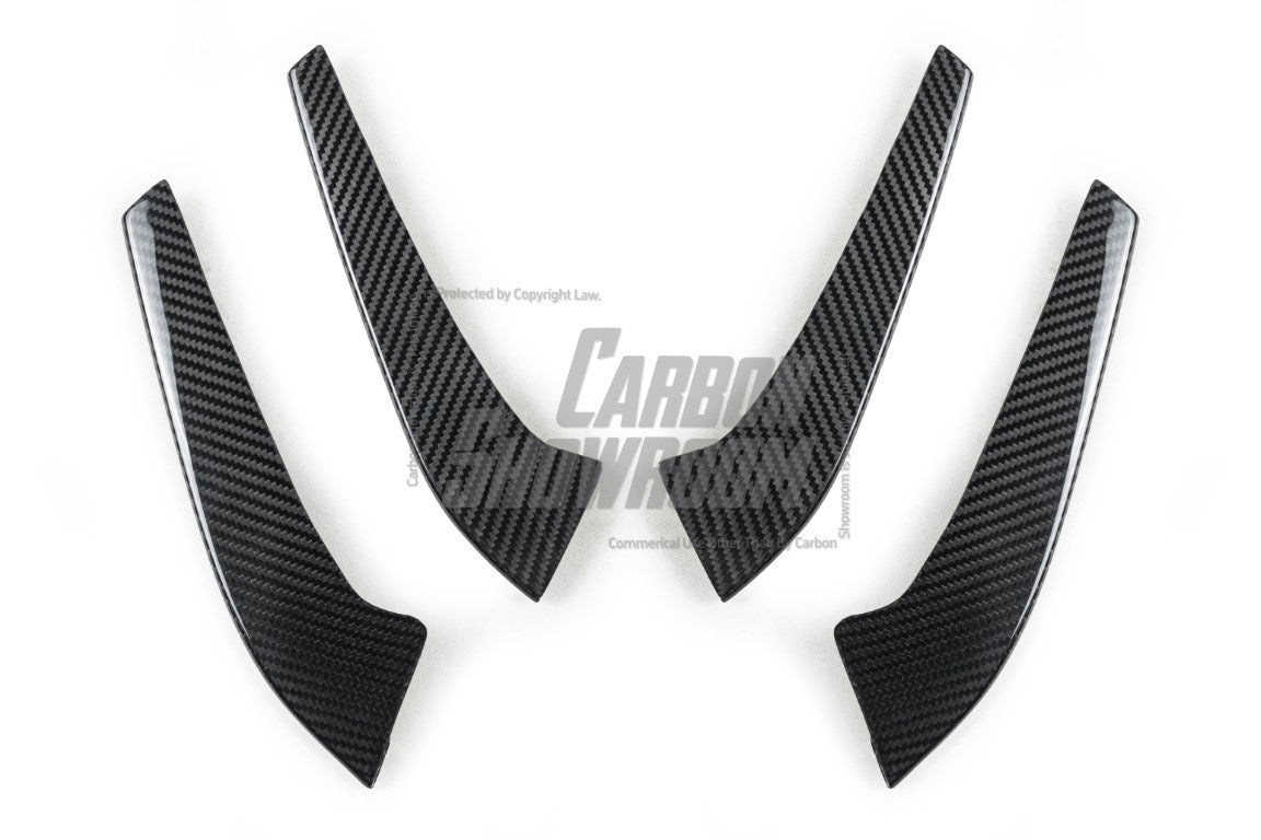 Mercedes Benz AMG GTR C190 2017 2018 2019 2020 2021 with Aftermarket Parts - R Style Front Canards Pre-preg Carbon Fiber from Aero Republic