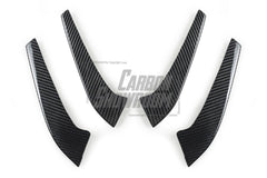 Mercedes Benz AMG GTR C190 2017 2018 2019 2020 2021 with Aftermarket Parts - R Style Front Canards Pre-preg Carbon Fiber from Aero Republic