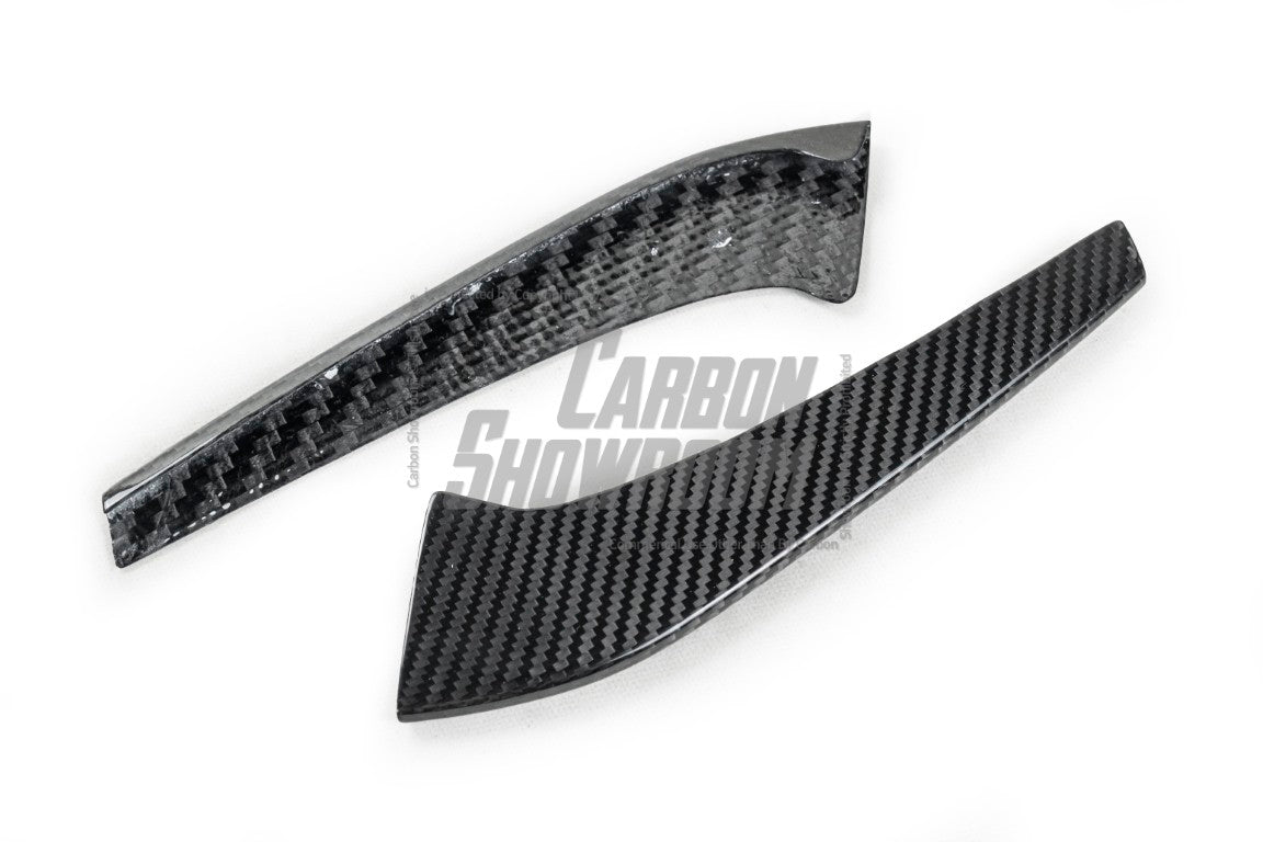 Mercedes Benz AMG GTR C190 2017 2018 2019 2020 2021 with Aftermarket Parts - R Style Front Canards Pre-preg Carbon Fiber from Aero Republic