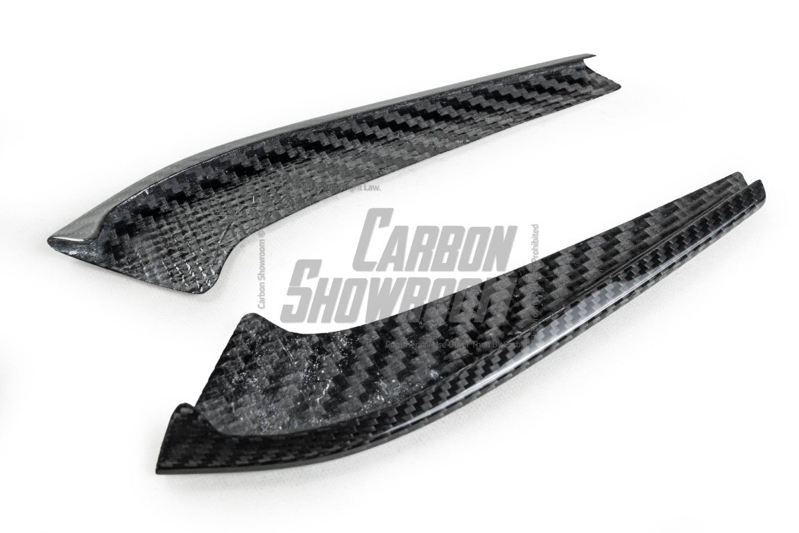 Mercedes Benz AMG GTR C190 2017 2018 2019 2020 2021 with Aftermarket Parts - R Style Front Canards Pre-preg Carbon Fiber from Aero Republic