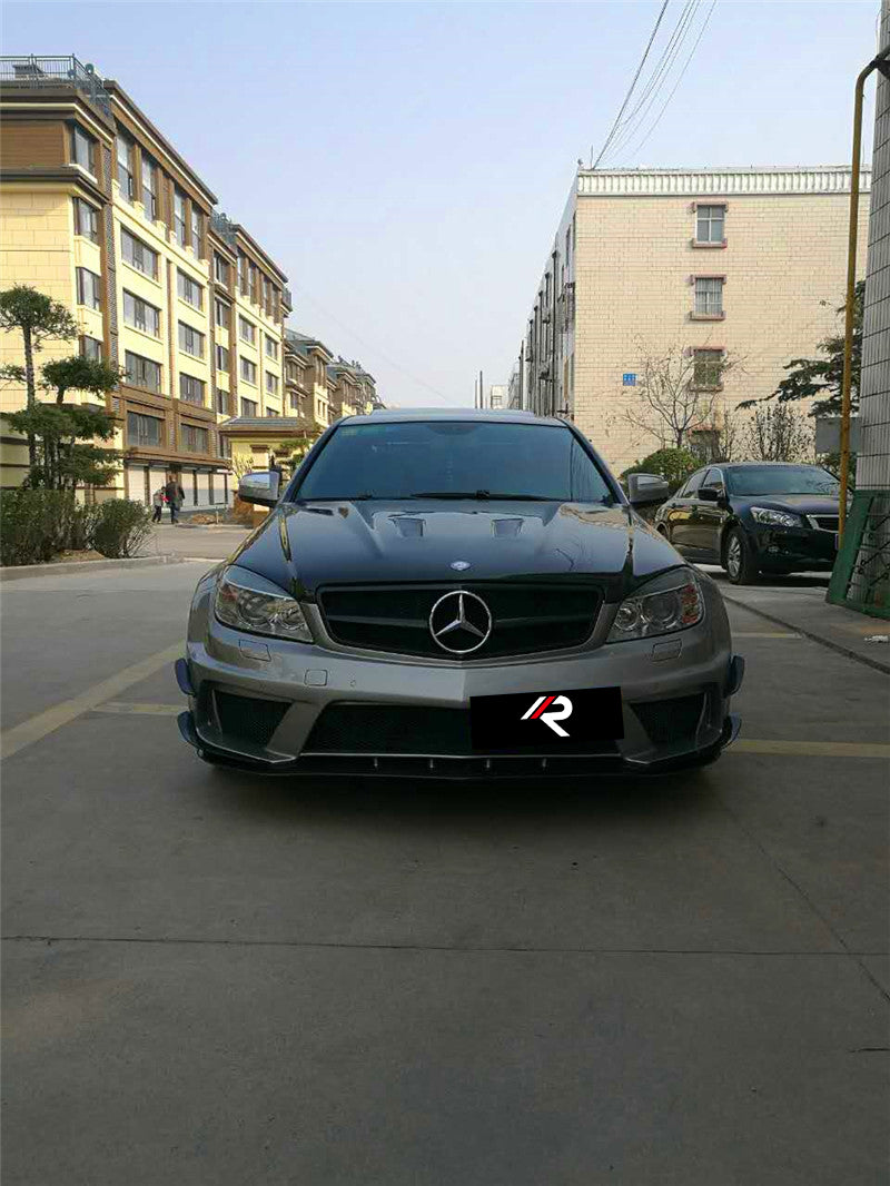 Mercedes Benz C-Class C300 C280 W204 2007 2008 2009 2010 2011 with Aftermarket Parts - Black Series Conversion Style Full Body Kit Carbon Fiber / FRP from Aero Republic