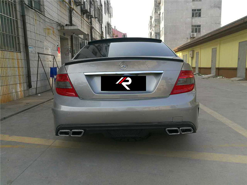 Mercedes Benz C-Class C300 C280 W204 2007 2008 2009 2010 2011 with Aftermarket Parts - Black Series Conversion Style Full Body Kit Carbon Fiber / FRP from Aero Republic