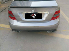 Mercedes Benz C-Class C300 C280 W204 2007 2008 2009 2010 2011 with Aftermarket Parts - Black Series Conversion Style Full Body Kit Carbon Fiber / FRP from Aero Republic