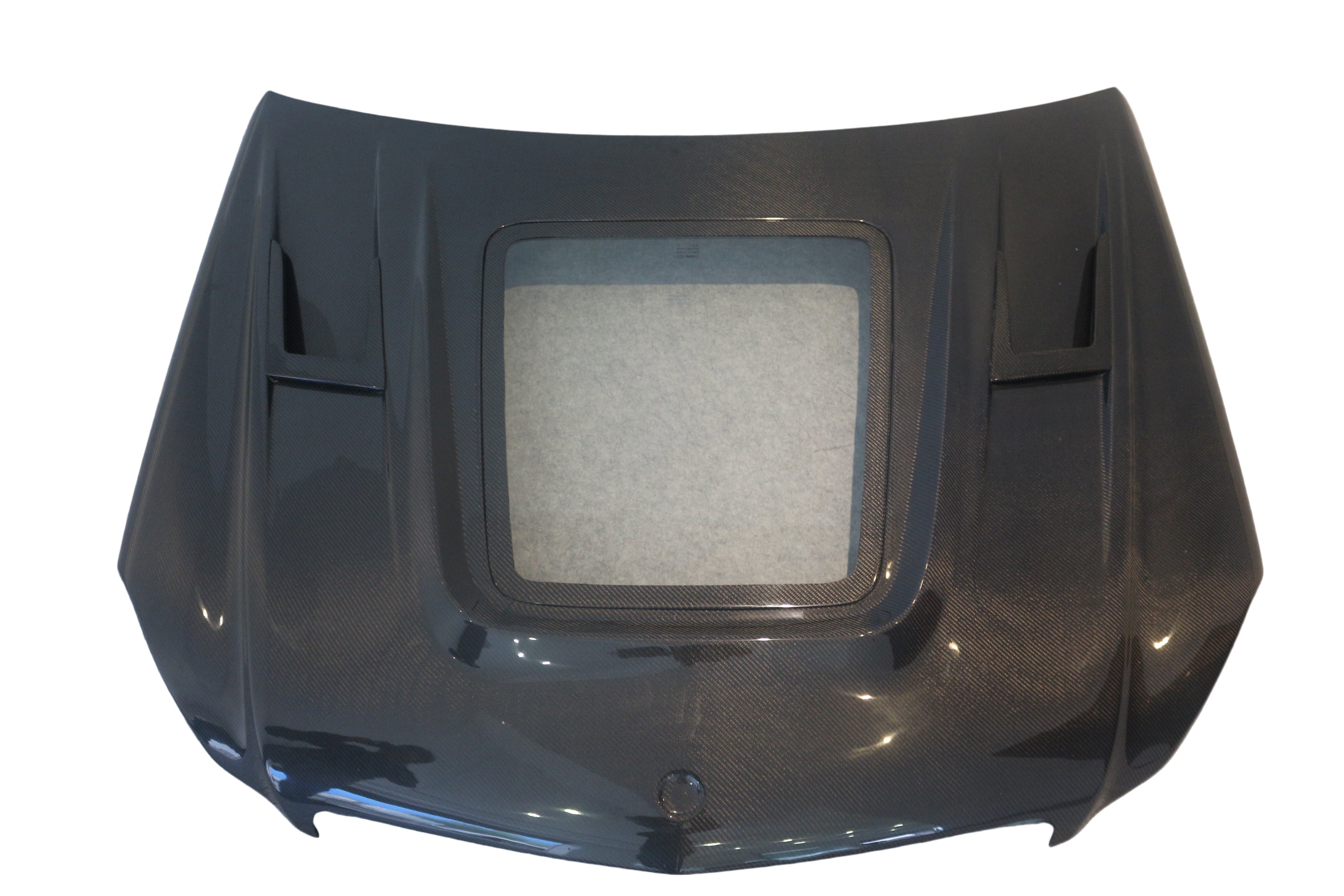 Mercedes Benz C-Class C300 C280 W204 Pre-Facelift 2007 2008 2009 2010 2011 with Aftermarket Parts - IMP Style Transperant Tempered Glass Window Hood Carbon Fiber / FRP from Aero Republic
