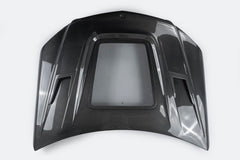 Mercedes Benz C-Class C350 C300 C250 Luxury Sport W204 Facelift 2012 2013 2014 with Aftermarket Parts - IMP Style Transperant Tempered Glass Window Hood Carbon Fiber / FRP from Aero Republic
