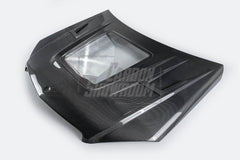 Mercedes Benz C-Class C350 C300 C250 Luxury Sport W204 Facelift 2012 2013 2014 with Aftermarket Parts - IMP Style Transperant Tempered Glass Window Hood Carbon Fiber / FRP from Aero Republic