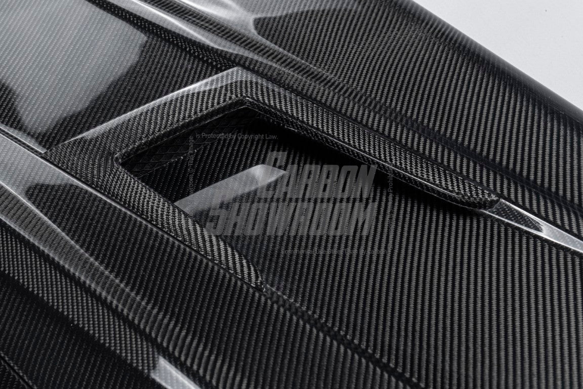 Mercedes Benz C-Class C350 C300 C250 Luxury Sport W204 Facelift 2012 2013 2014 with Aftermarket Parts - IMP Style Transperant Tempered Glass Window Hood Carbon Fiber / FRP from Aero Republic