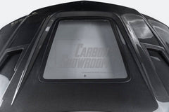Mercedes Benz C-Class C350 C300 C250 Luxury Sport W204 Facelift 2012 2013 2014 with Aftermarket Parts - IMP Style Transperant Tempered Glass Window Hood Carbon Fiber / FRP from Aero Republic