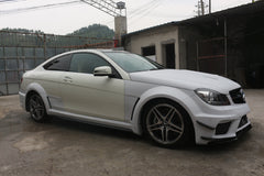 Mercedes Benz C-Class C63 AMG C204 2012 2013 2014 with Aftermarket Parts - Black Series Conversion Style Full Body Kit Carbon Fiber / FRP from Aero Republic