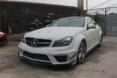  Mercedes Benz C-Class C63 AMG C204 2012 2013 2014 with Aftermarket Parts - Black Series Conversion Style Hood Carbon Fiber / FRP from Aero Republic