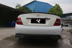 Mercedes Benz C-Class C63 AMG C204 2012 2013 2014 with Aftermarket Parts - Black Series Conversion Style Full Body Kit Carbon Fiber / FRP from Aero Republic