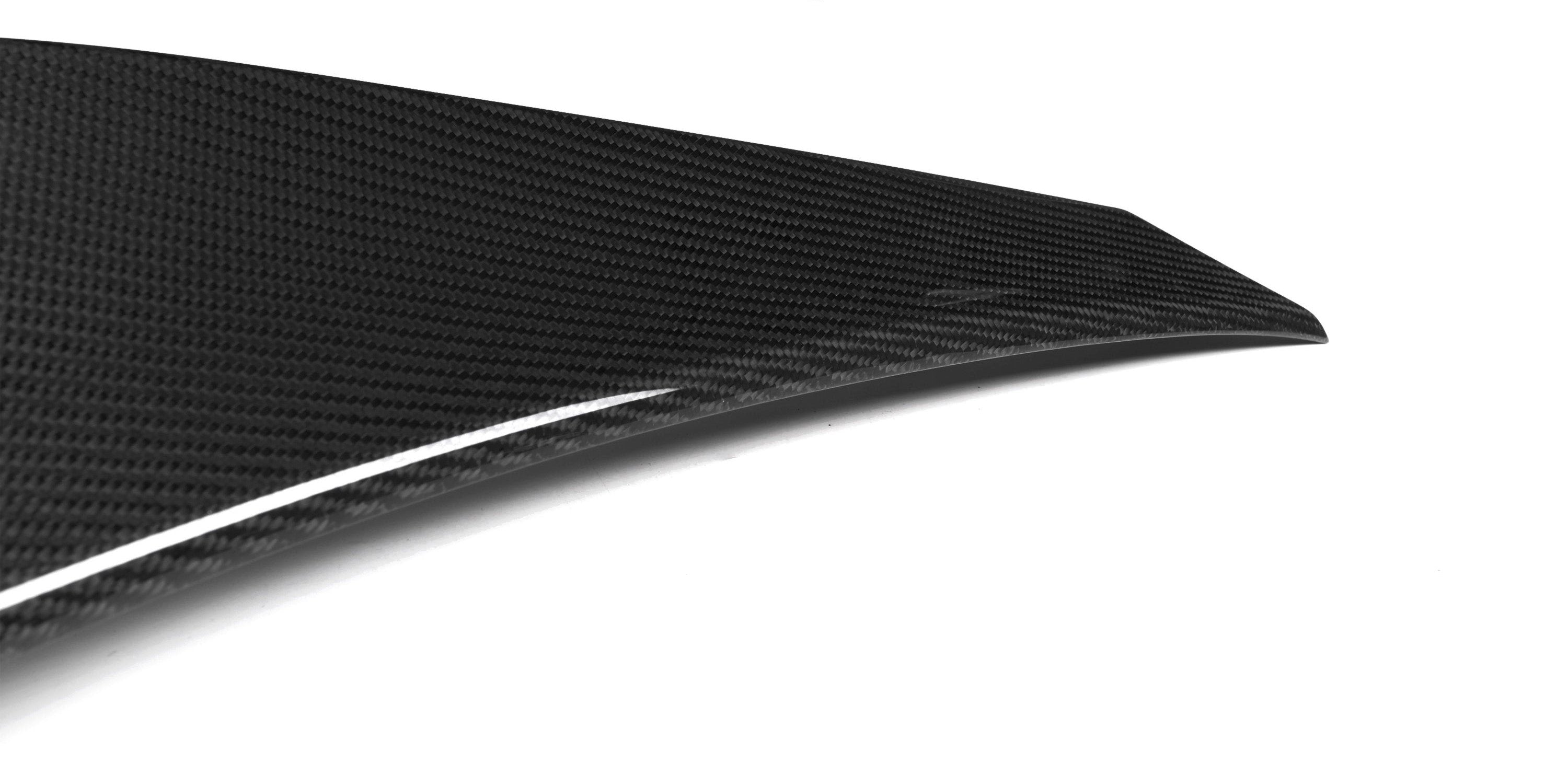 Mercedes Benz C-Class C63S C63 C43 AMG C450 C300 W205 Sedan 2015 2016 2017 2018 2019 2020 2021 with Aftermarket Parts - PSM Style Rear Lip Spoiler Pre-preg Carbon Fiber from Aero Republic