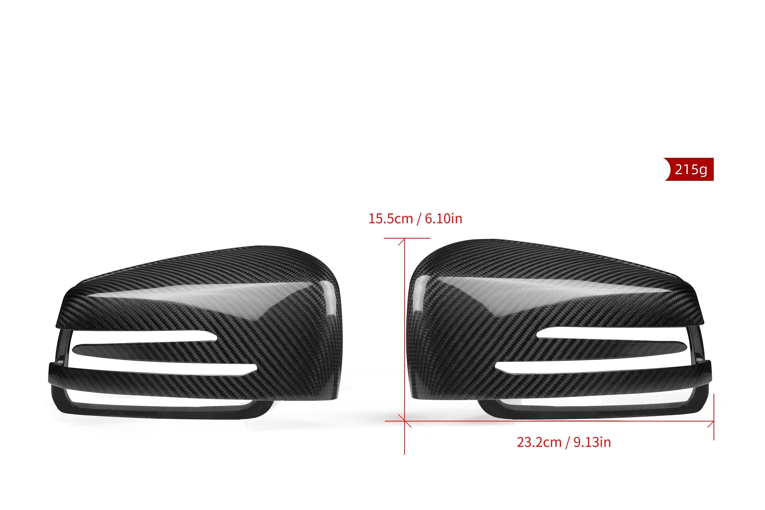Mercedes Benz CLS Class W218 C218 CLS400 CLS550 CLS63 & X218 CLS400 CLS550 CLS63 2012 2013 2014 2015 2016 with Aftermarket Parts - OE Style Replacement Mirror Caps Carbon Fiber from Aero Republic
