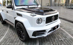 Mercedes Benz G63 AMG G550 W463 W464 2019-ON with Aftermarket Parts - M Style Hood Pre-preg Carbon Fiber / FRP from Aero Republic