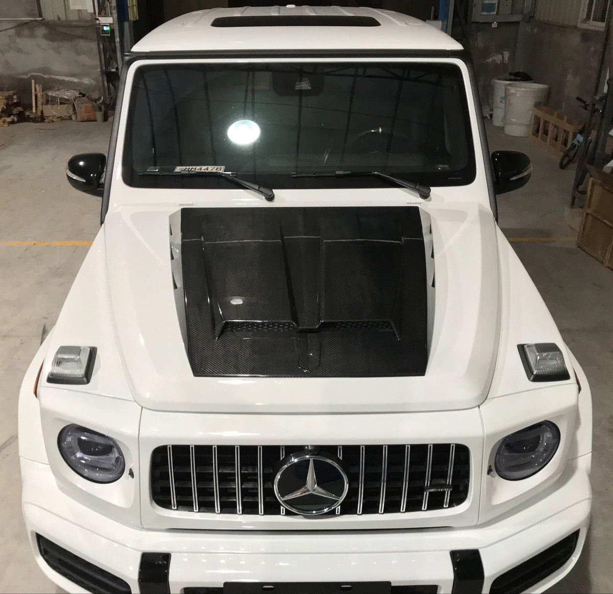 Mercedes Benz G63 AMG G550 W463 W464 2019-ON with Aftermarket Parts - Hood Trim Carbon Fiber / FRP from Aero Republic