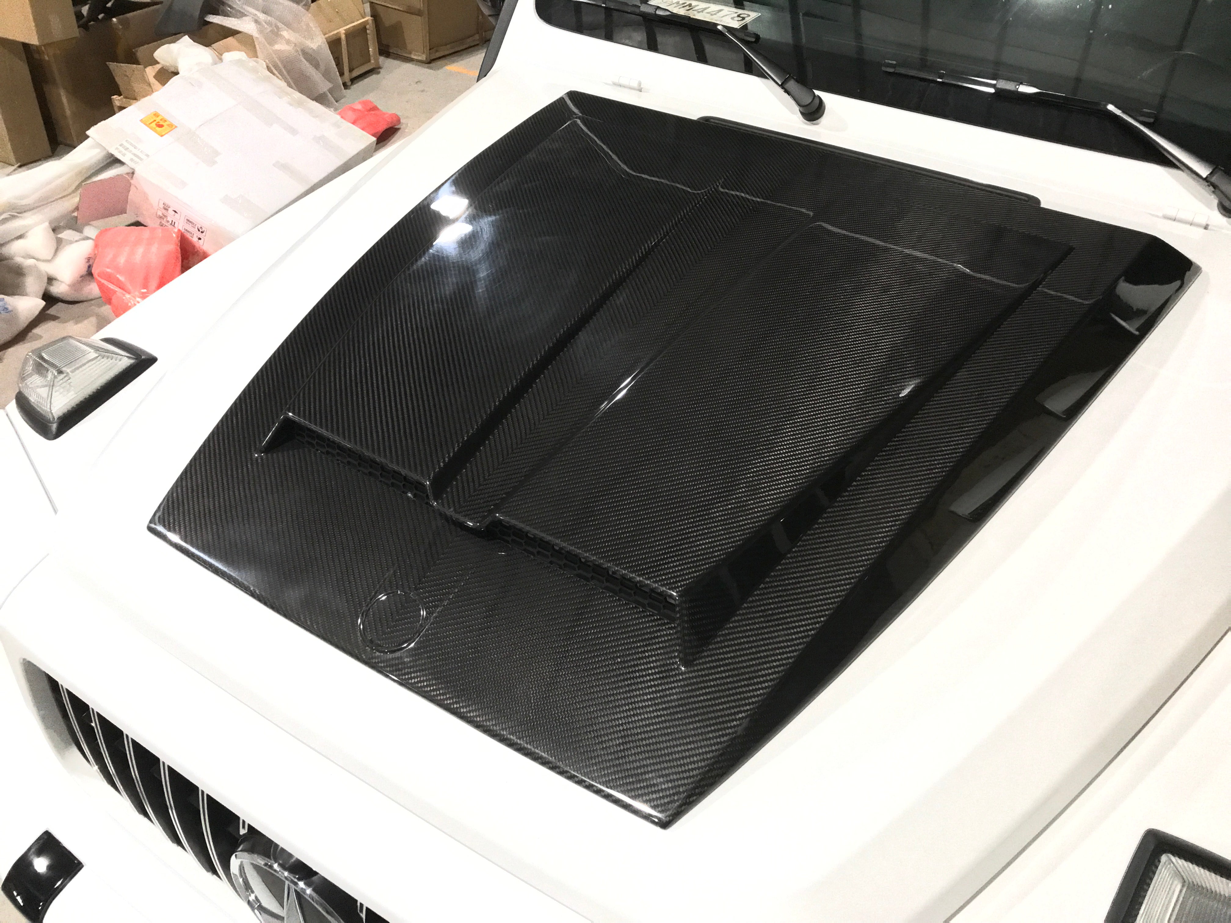 Mercedes Benz G63 AMG G550 W463 W464 2019-ON with Aftermarket Parts - Hood Trim Carbon Fiber / FRP from Aero Republic