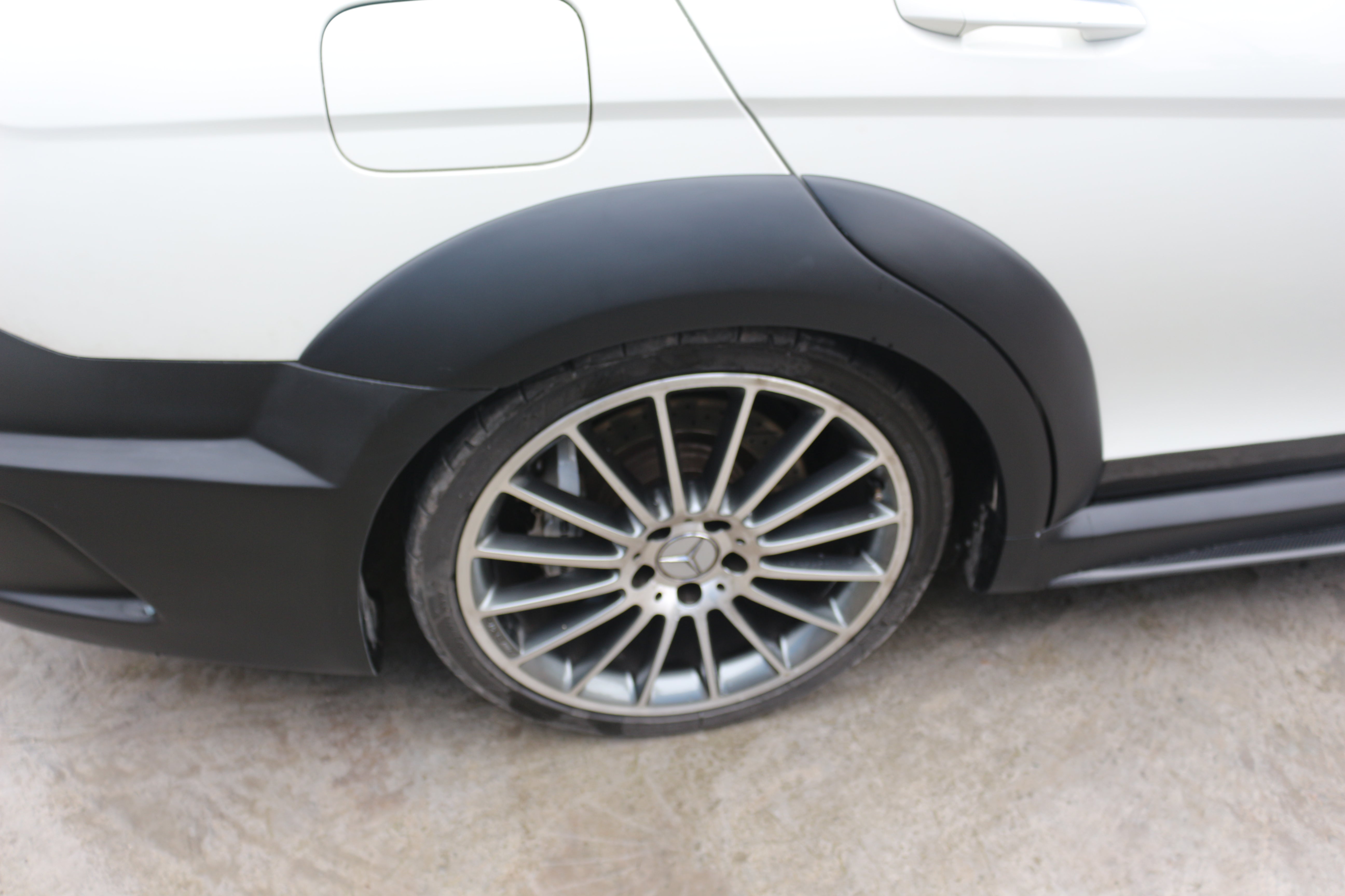 Mercedes Benz W204 C63 AMG 2008 2009 2010 2011 with Aftermarket Parts - Black Series Conversion Style Full Body Kit Carbon Fiber / FRP from Aero Republic