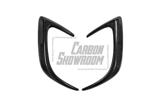 Aero Republic Carbon Fiber Rear Bumper Canards Valences Trim For W205 C300 C43 C63 AMG Coupe Sedan 2 Door 4 Door 2015-ON