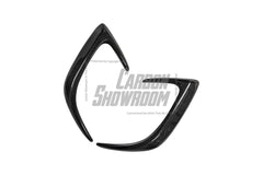Aero Republic Carbon Fiber Rear Bumper Canards Valences Trim For W205 C300 C43 C63 AMG Coupe Sedan 2 Door 4 Door 2015-ON