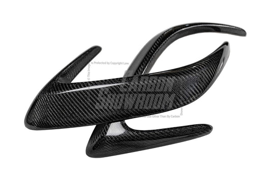 Aero Republic Carbon Fiber Rear Bumper Canards Valences Trim For W205 C300 C43 C63 AMG Coupe Sedan 2 Door 4 Door 2015-ON