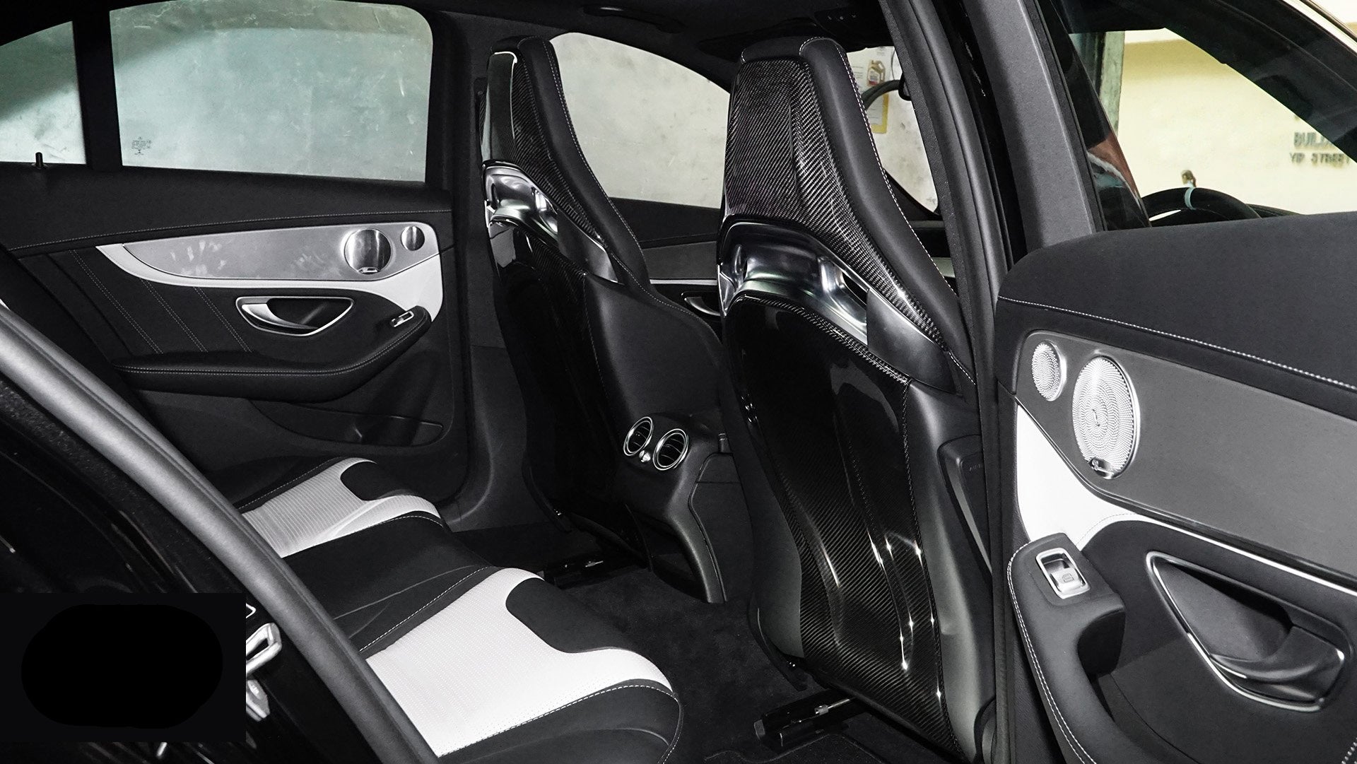 Mercedes Benz W205 AMG C63S C63 2015 2016 2017 2018 2019 2020 2021 with Aftermarket Parts - OE Style Seat Backrest Carbon Fiber / FRP from Aero Republic