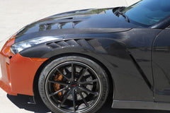 Nissan GTR R35 EBA 2008 2009 2010 2011 2012 2013 2014 2015 2016 2017 2018 2019 2020 2021 2022 2023 2024 with Aftermarket Parts - Nismo Style Front Fenders Dry Pre-preg Carbon Fiber from Aero Republic