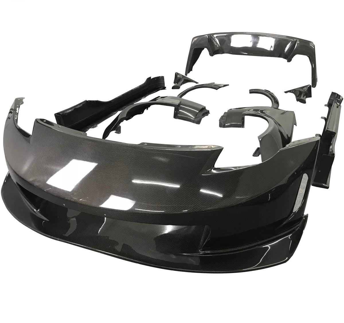 Nissan 350Z Nismo Performance Anniversary Grand Touring Base Fairlady Z Z33 2003 2004 2005 2006 2007 2008 2009 with Aftermarket Parts - R Style Full Body Kit Package Carbon Fiber from Aero Republic