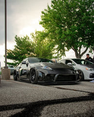 Nissan 370Z Nismo Sport Touring Base Fairlady Z Z34 2009 2010 2011 2012 2013 2014 2015 2016 2017 2018 2019 2020 with Aftermarket Parts - V2 Front Fenders Carbon Fiber from Aero Republic