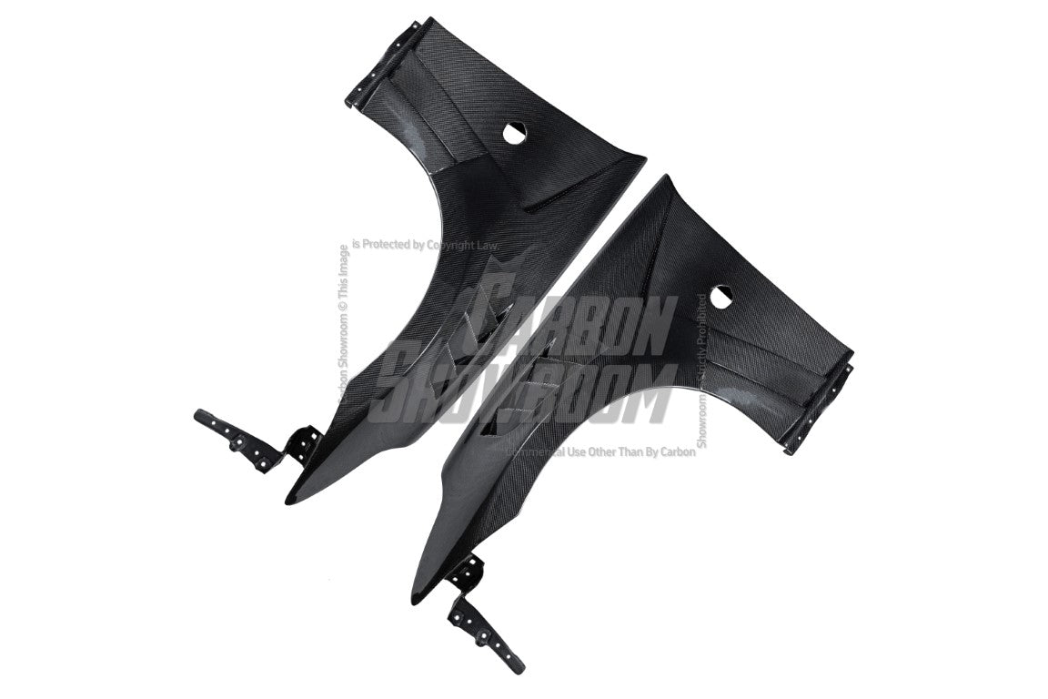 Nissan 370Z Nismo Sport Touring Base Fairlady Z Z34 2009 2010 2011 2012 2013 2014 2015 2016 2017 2018 2019 2020 with Aftermarket Parts - V2 Front Fenders Carbon Fiber from Aero Republic
