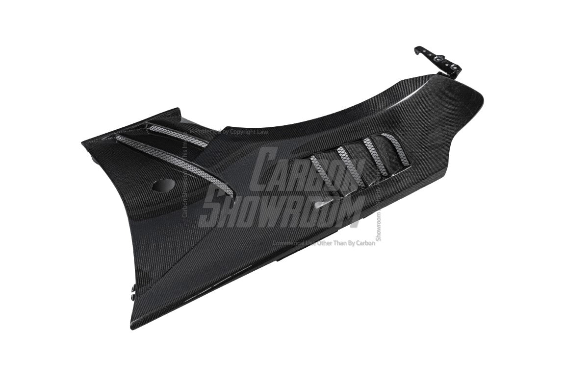 Nissan 370Z Nismo Sport Touring Base Fairlady Z Z34 2009 2010 2011 2012 2013 2014 2015 2016 2017 2018 2019 2020 with Aftermarket Parts - V2 Front Fenders Carbon Fiber from Aero Republic
