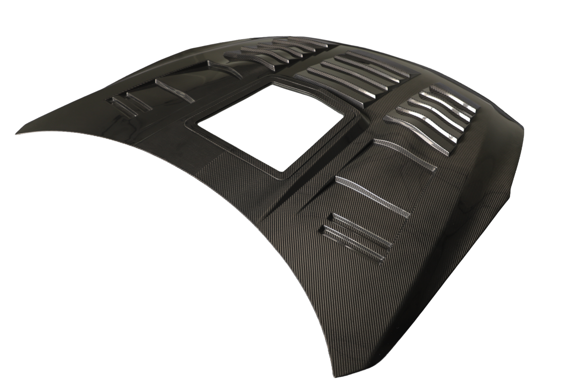 Nissan GTR R35 CBA DBA 2008 2009 2010 2011 2012 2013 2014 2015 2016 (for installation on 2017-2024 vehicles, 2008-2016 front bumper is recommended) with Aftermarket Parts - IMP Style Hood Dry Pre-preg Carbon Fiber from Aero Republic