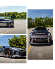 Aero Republic Double-sided Carbon Fiber Hood Bonnet CBA DBA LBV2 Style for GTR R35 2008-2016 - Performance SpeedShop