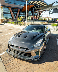 Aero Republic Double-sided Carbon Fiber Hood Bonnet CBA DBA LBV2 Style for GTR R35 2008-2016 - Performance SpeedShop