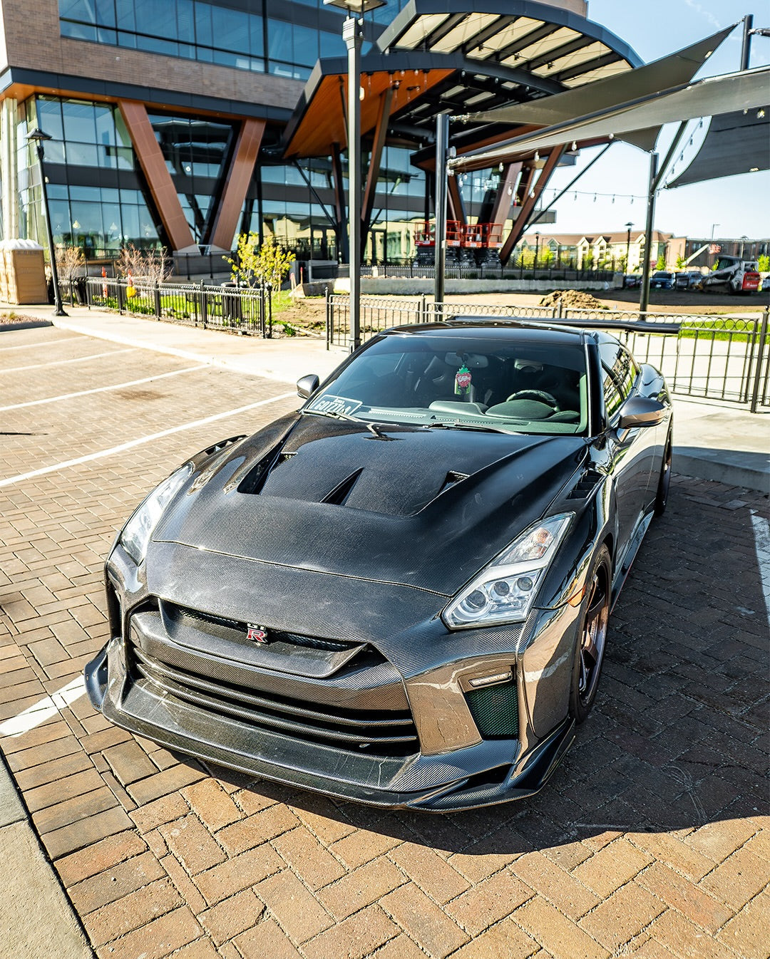Aero Republic Double-sided Carbon Fiber Hood Bonnet CBA DBA LBV2 Style for GTR R35 2008-2016 - Performance SpeedShop