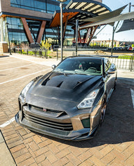 Aero Republic Double-sided Carbon Fiber Hood Bonnet CBA DBA LBV2 Style for GTR R35 2008-2016 - Performance SpeedShop