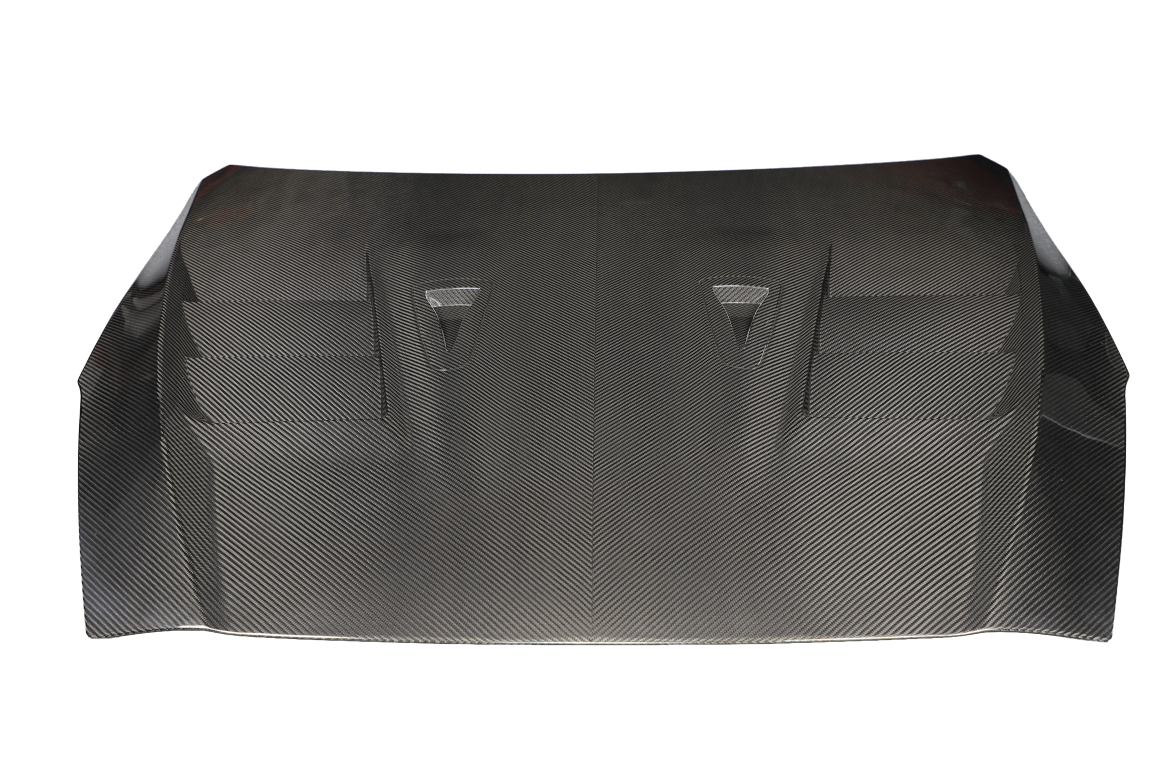 Nissan GTR R35 EBA 2017 2018 2019 2020 2021 2022 2023 2024 (2017+ hood recommended for 2008-2016 model years) with Aftermarket Parts - TS Style Hood Dry Pre-preg Carbon Fiber from Aero Republic