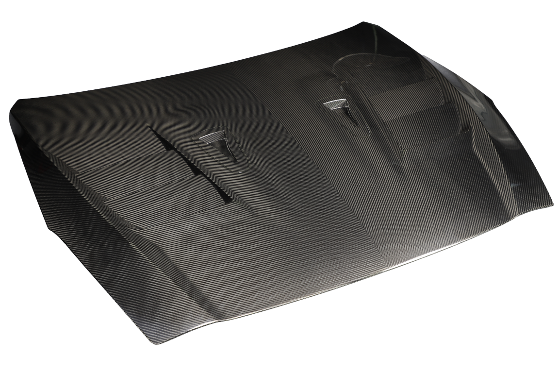 Nissan GTR R35 EBA 2017 2018 2019 2020 2021 2022 2023 2024 (2017+ hood recommended for 2008-2016 model years) with Aftermarket Parts - TS Style Hood Dry Pre-preg Carbon Fiber from Aero Republic