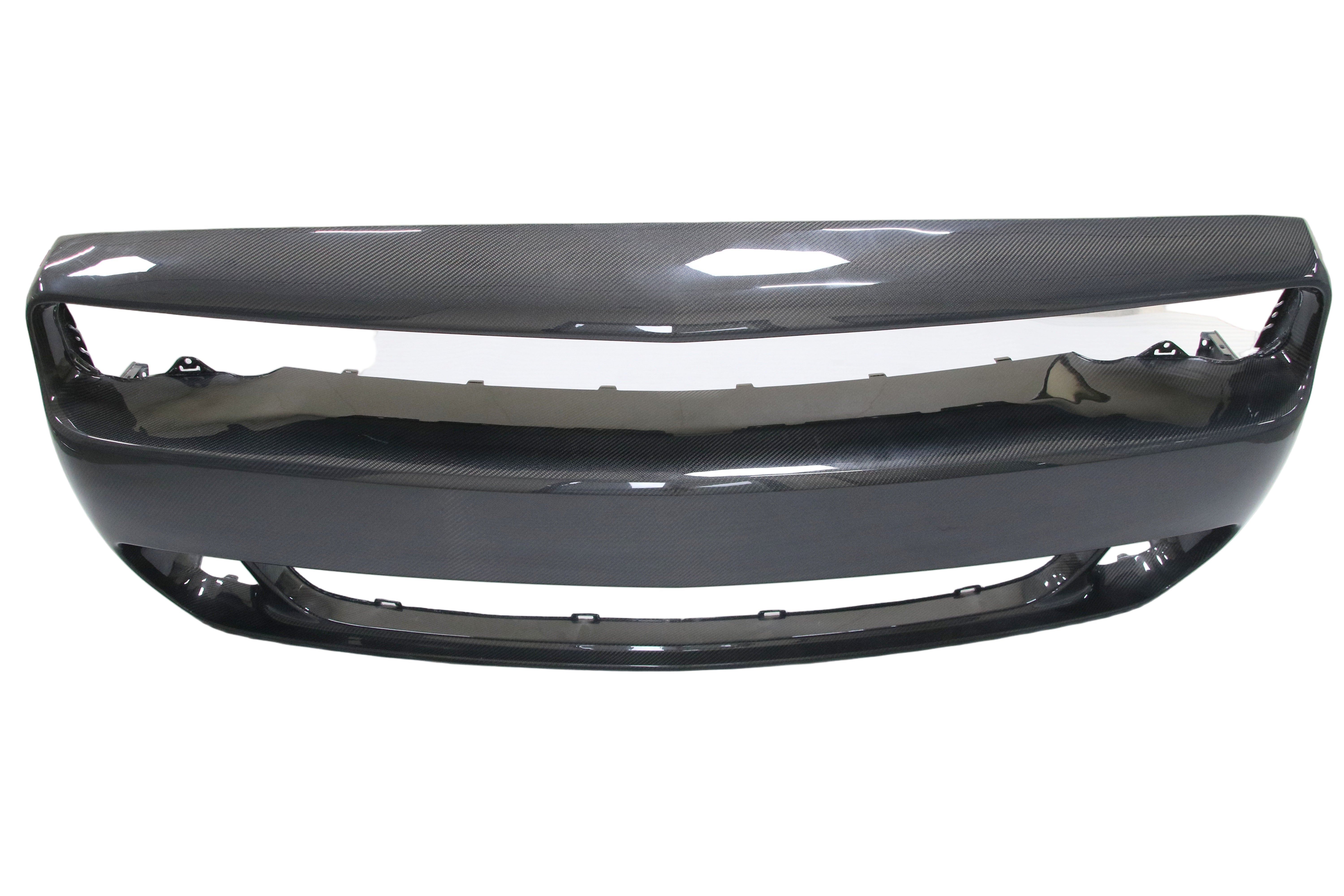 Upgrade Your Dodge Challenger Hellcat T/A Scat Pack 392 SRT R/T SXT SE 2008 2009 2010 2011 2012 2013 2014 2015 2016 2017 2018 2019 2020 2021 2022 2023 with Aftermarket Parts - OEM Style Front Bumper Carbon Fiber from Aero Republic