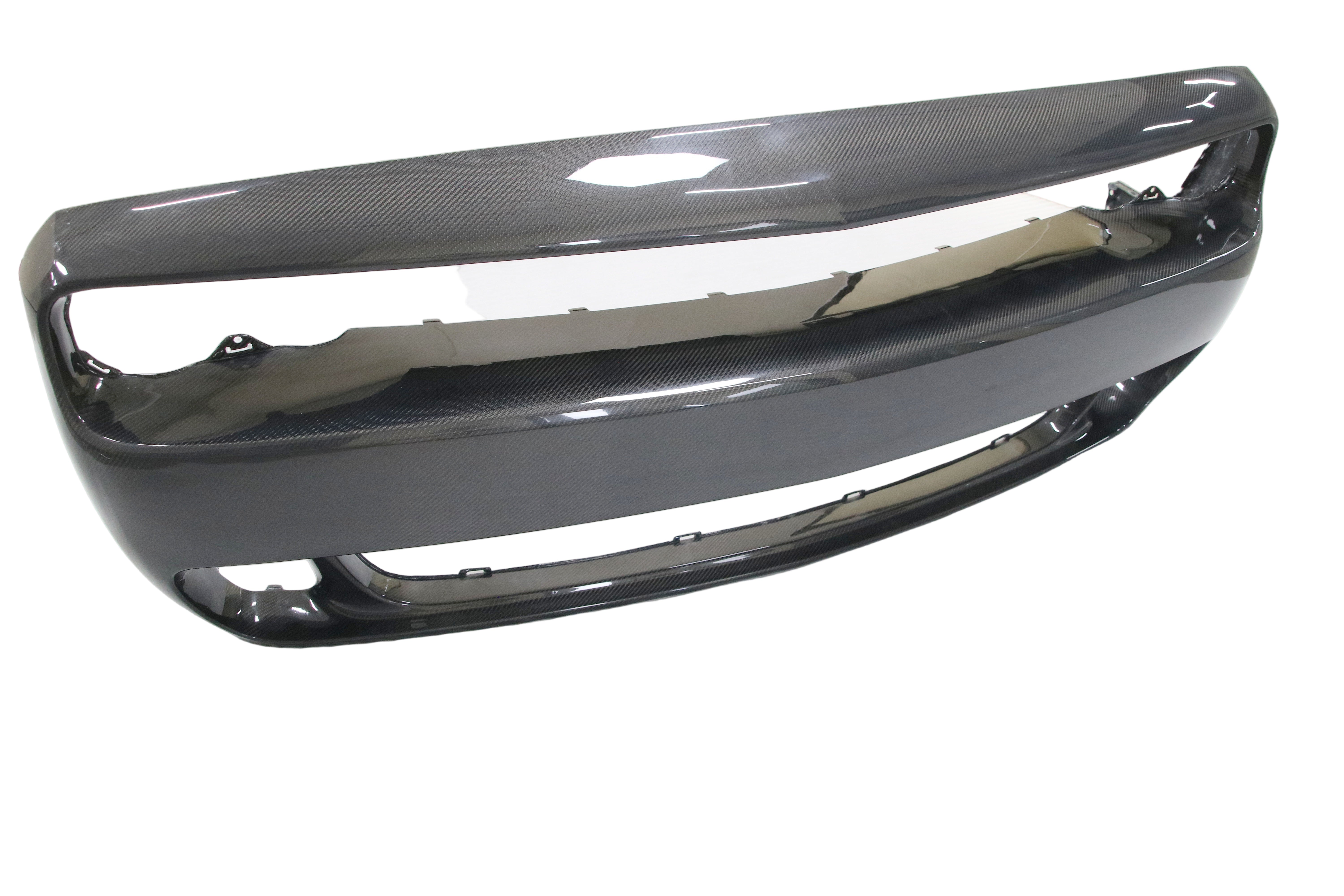 Upgrade Your Dodge Challenger Hellcat T/A Scat Pack 392 SRT R/T SXT SE 2008 2009 2010 2011 2012 2013 2014 2015 2016 2017 2018 2019 2020 2021 2022 2023 with Aftermarket Parts - OEM Style Front Bumper Carbon Fiber from Aero Republic