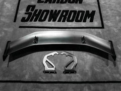 Porsche 981 Cayman (Base / S / GTS) 2012 2013 2014 2015 2016 & 718 982 Cayman (Base / T / S / GTS) 2017-ON with Aftermarket Parts - GT4RS Style Rear Wing Dry Pre-preg Carbon Fiber from Dupont Tech
