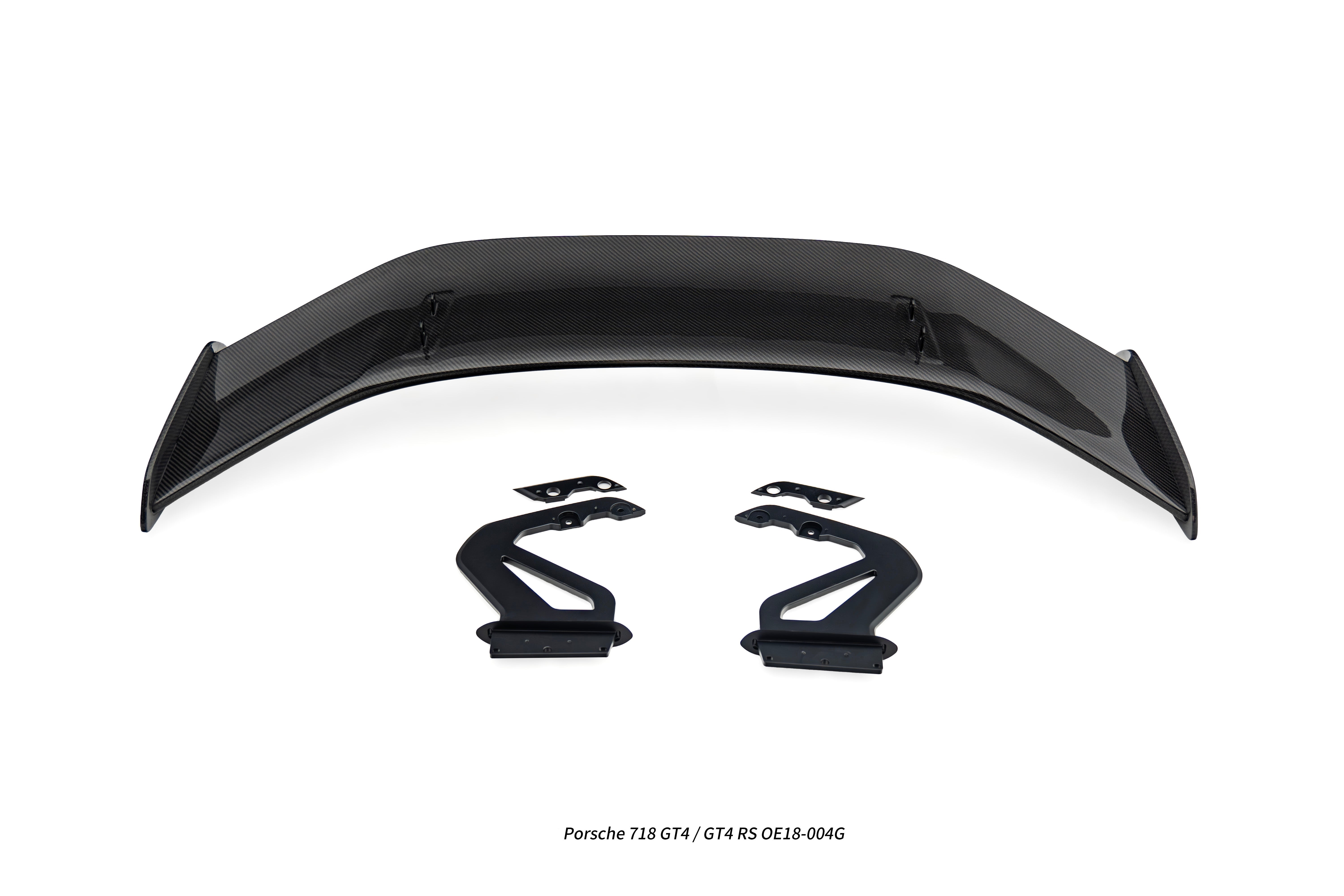 Porsche 718 / 981 / 987 Cayman Base S T GTS R with Aftermarket Parts - GT4RS Style Rear Wing (Aluminum Bracket Included) Pre-preg Carbon Fiber / FRP from Aero Republic
