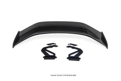 Porsche 718 / 981 / 987 Cayman Base S T GTS R with Aftermarket Parts - GT4RS Style Rear Wing (Aluminum Bracket Included) Pre-preg Carbon Fiber / FRP from Aero Republic