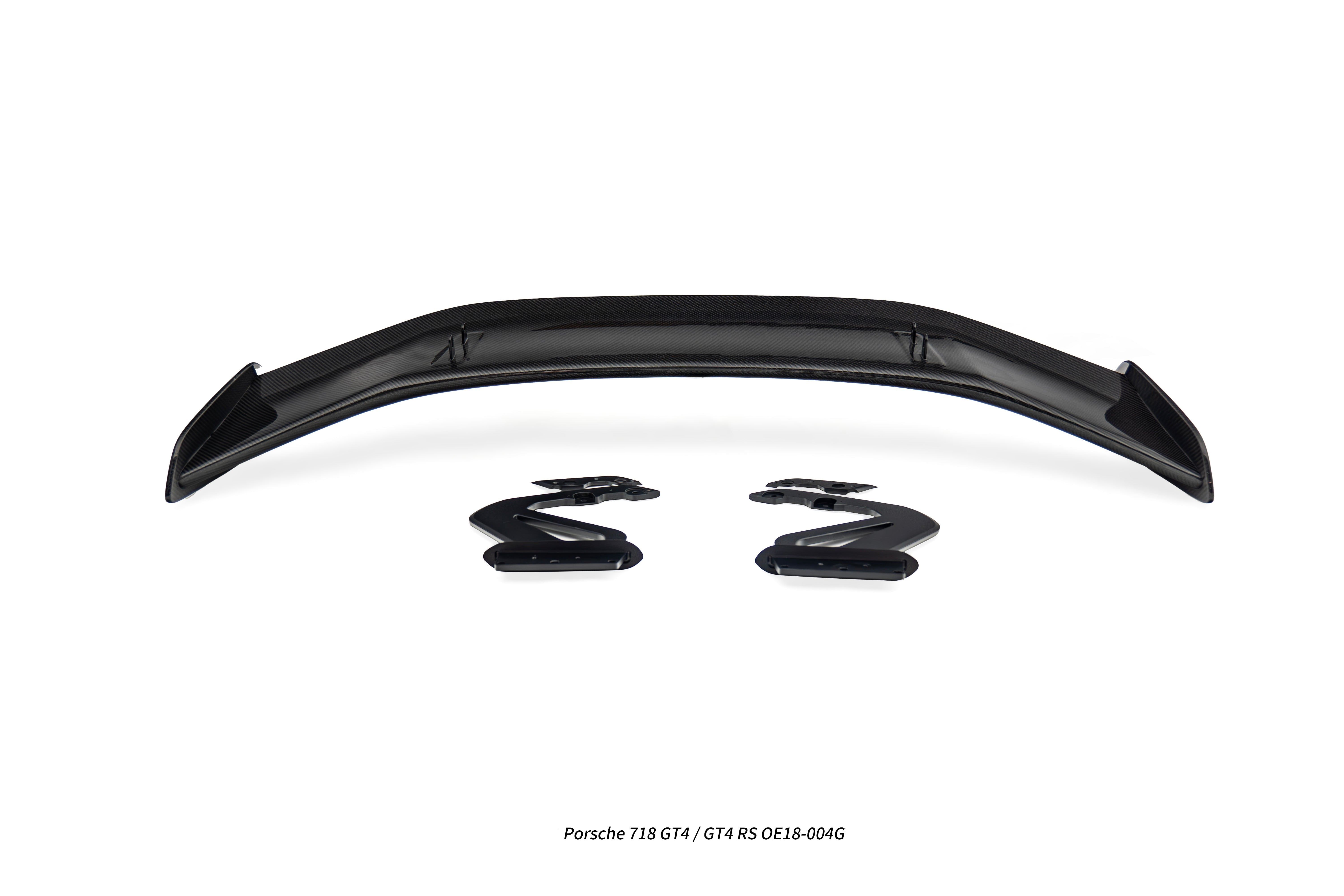Porsche 718 / 981 / 987 Cayman Base S T GTS R with Aftermarket Parts - GT4RS Style Rear Wing (Aluminum Bracket Included) Pre-preg Carbon Fiber / FRP from Aero Republic