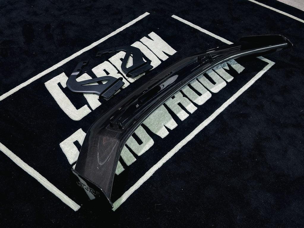 Porsche 718 / 981 / 987 Cayman Base S T GTS R with Aftermarket Parts - GT4RS Style Rear Wing (Aluminum Bracket Included) Pre-preg Carbon Fiber / FRP from Aero Republic