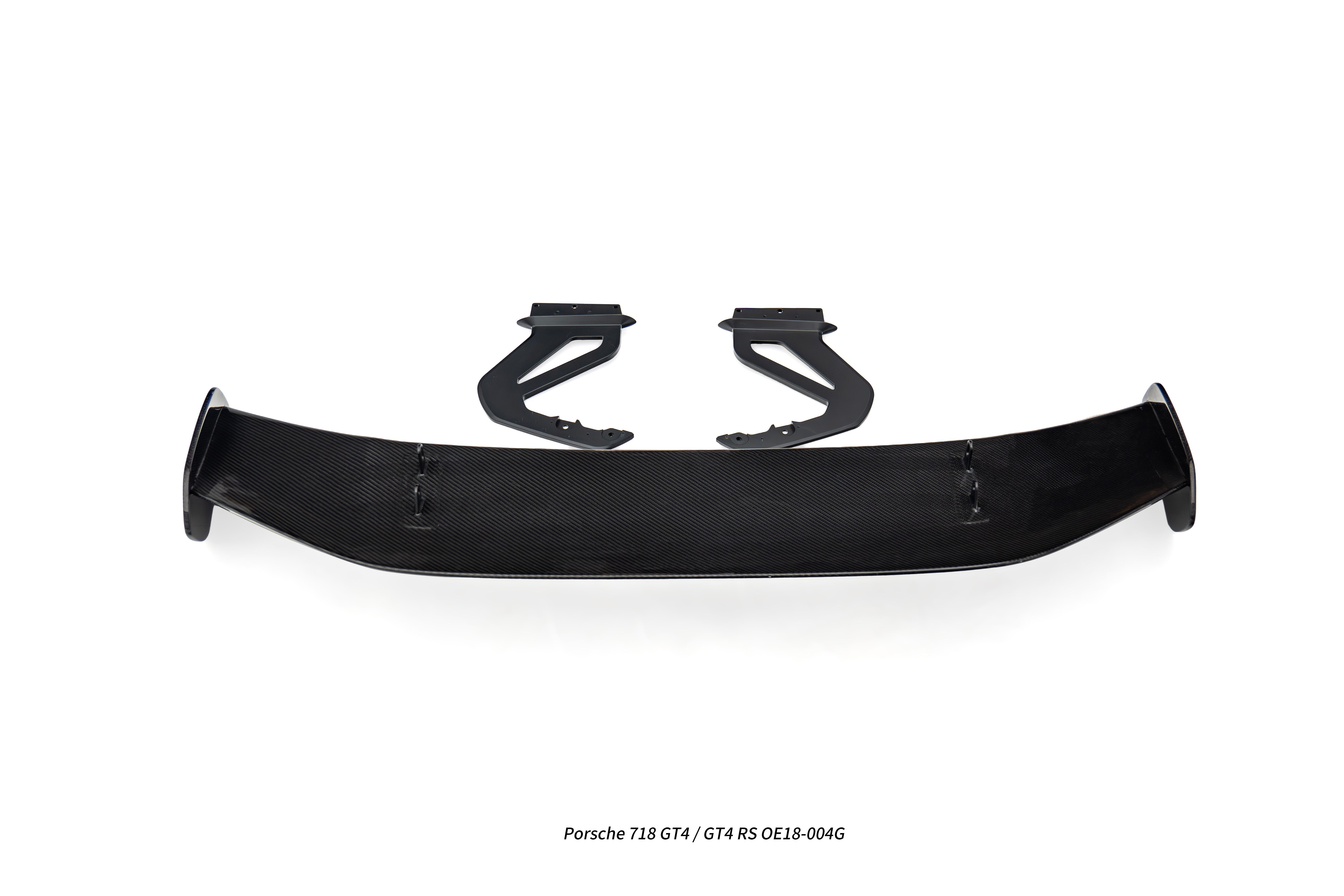 Porsche 718 / 981 / 987 Cayman Base S T GTS R with Aftermarket Parts - GT4RS Style Rear Wing (Aluminum Bracket Included) Pre-preg Carbon Fiber / FRP from Aero Republic