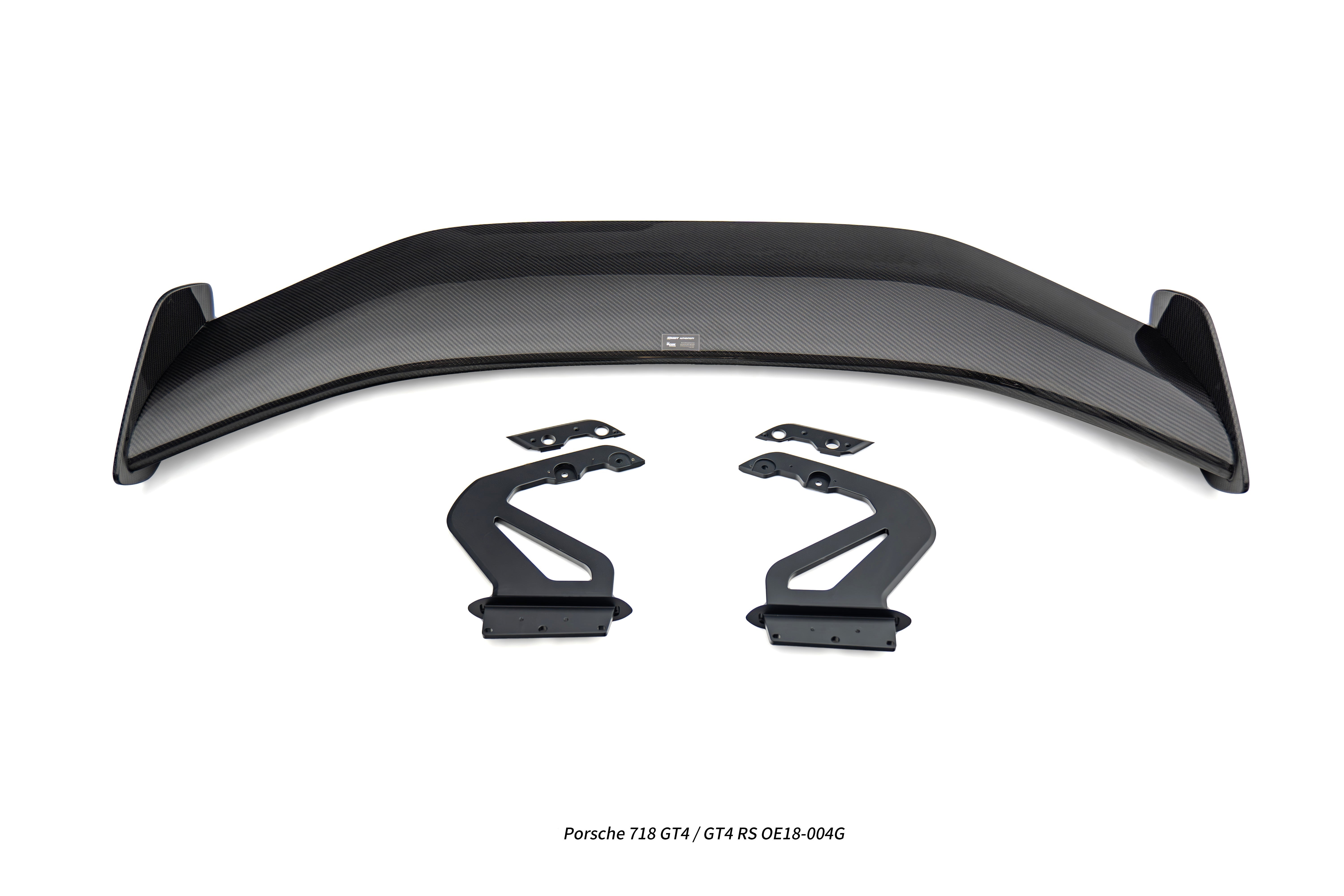Porsche 718 / 981 / 987 Cayman Base S T GTS R with Aftermarket Parts - GT4RS Style Rear Wing (Aluminum Bracket Included) Pre-preg Carbon Fiber / FRP from Aero Republic