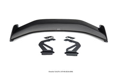Porsche 718 / 981 / 987 Cayman Base S T GTS R with Aftermarket Parts - GT4RS Style Rear Wing (Aluminum Bracket Included) Pre-preg Carbon Fiber / FRP from Aero Republic