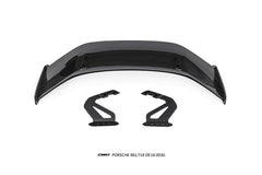 Porsche 981 Cayman (Base / S / GTS) 2012 2013 2014 2015 2016 & 718 982 Cayman (Base / T / S / GTS) 2017-ON & 987.1 987.2 Cayman (Base / S) 2005-2012 with Aftermarket Parts - GT4RS Conversion Style Rear Wing Dry Pre-preg Carbon Fiber / FRP from Aero Republic